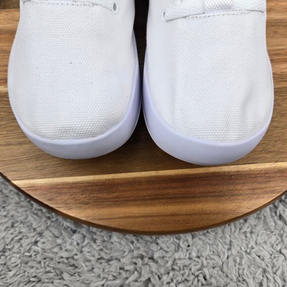 Nobull Womens 7 Canvas Mid Trainer White Canvas Athletic Gym Daily Workout Shoe - Picture 6 of 13